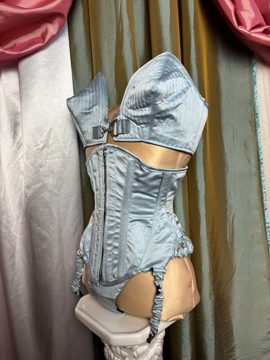 Jezebel Corset Set in Blue SALE
