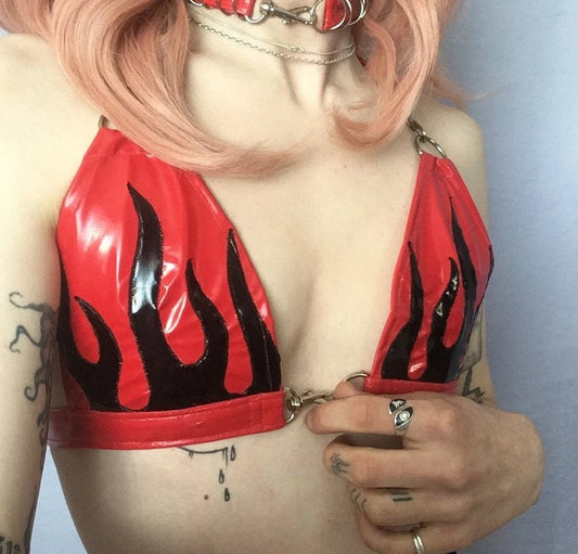 PVC Flame Bra