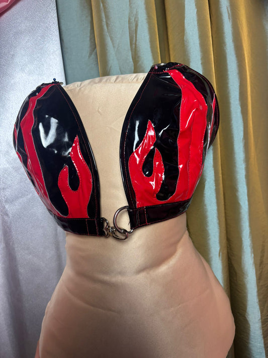 PVC Flame Bra SALE