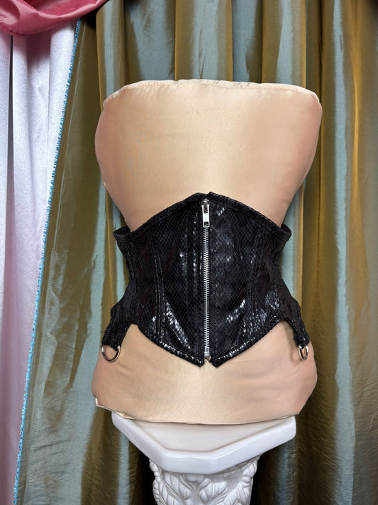 Black Snakeskin Basique Waspie SALE