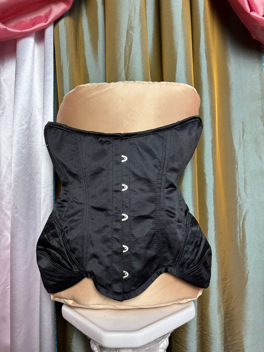 Black Satin Corset SALE
